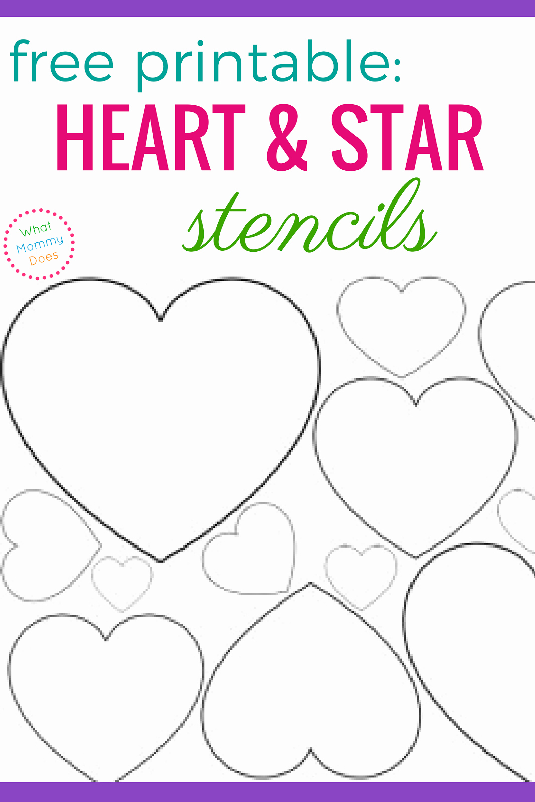 Star Stencil Printable Inspirational Free Printable Heart Stencils &amp; Star Templates