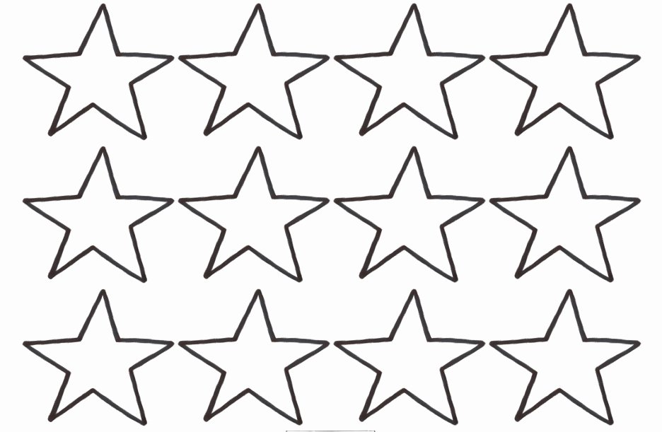 Star Stencil Printable Inspirational Star Template Small