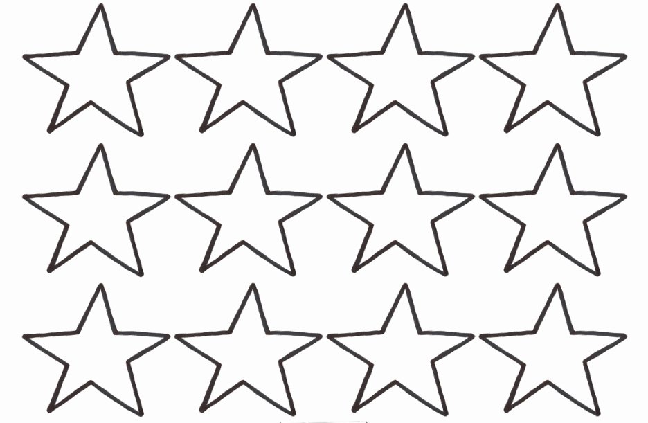 Star Stencil Printable Inspirational Star Template Small