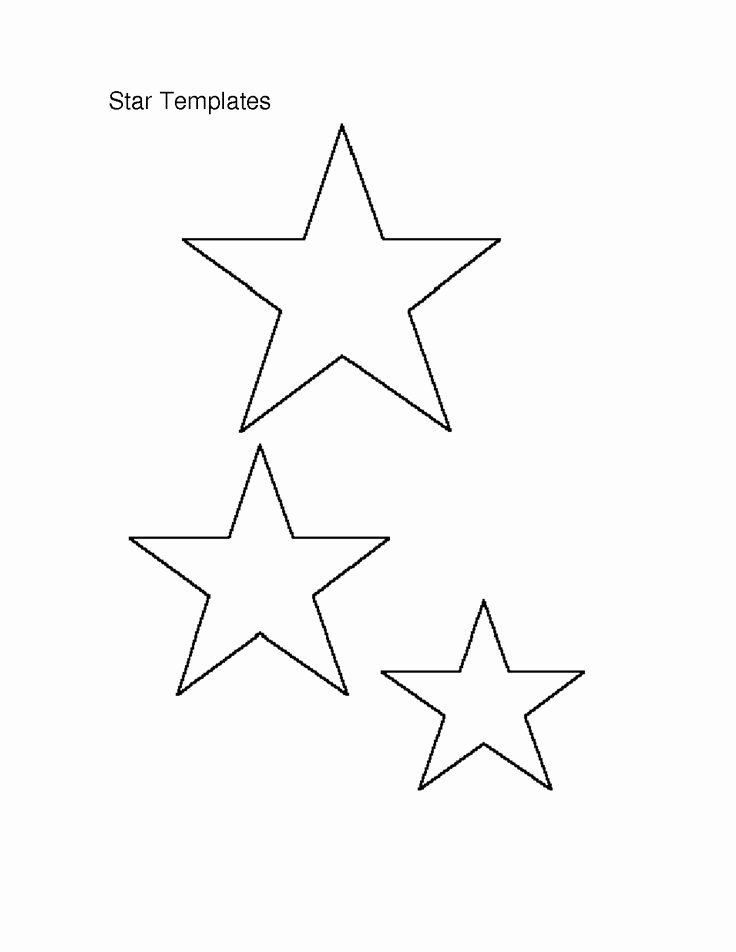 Star Stencil Printable Inspirational Template Of A Star Printable