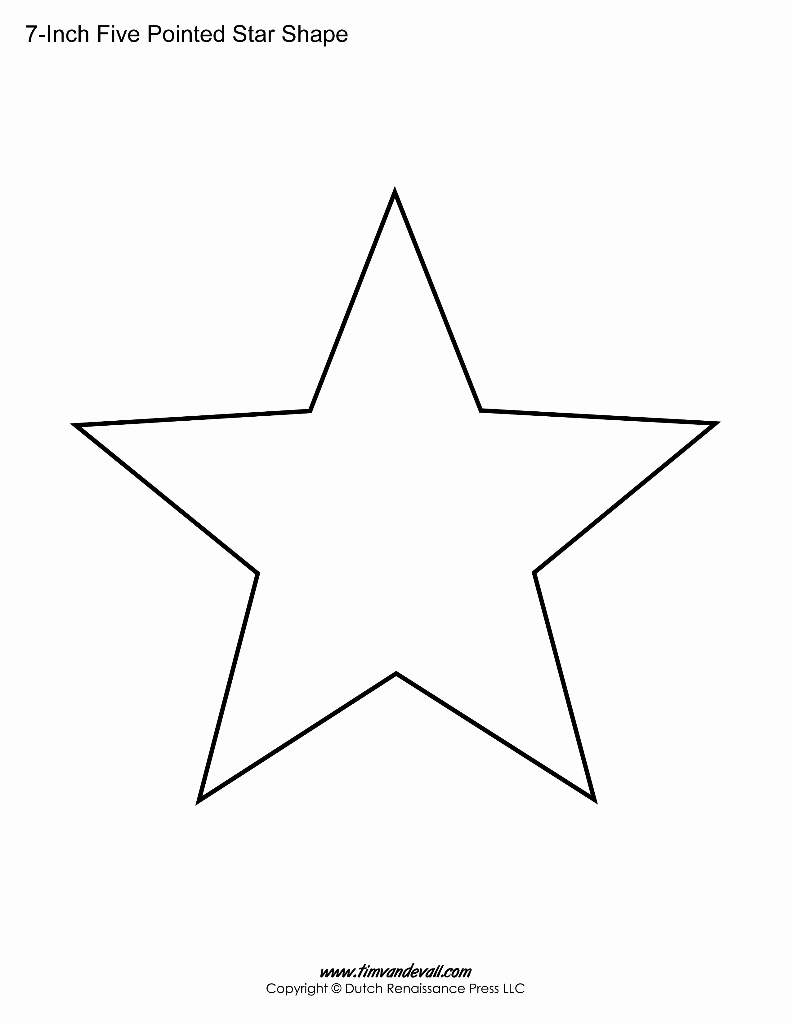 Star Stencil Printable Lovely Printable Five Pointed Star Templates Blank Shape Pdfs