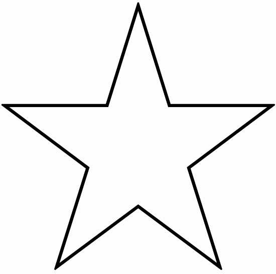 Stars Stencil Printable Lovely Vocabulary Part Of Body and Shapes