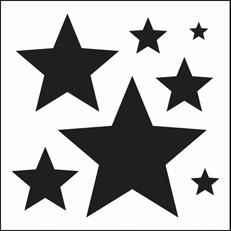 Stars Stencil Printable Unique Stars Stencils Clipart Best