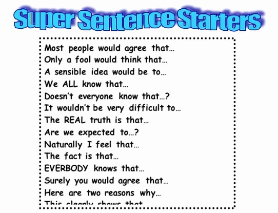 Starter Words for Essays New 25 Best Ideas About Sentence Starters On Pinterest