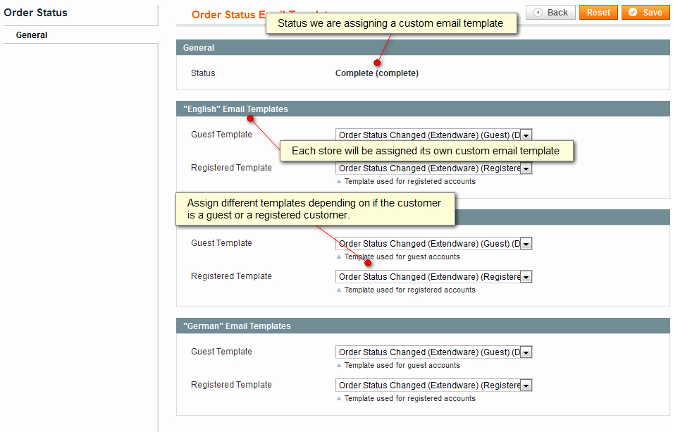 Status Update Email Template Awesome Magento Custom order Status Email Templates Extension