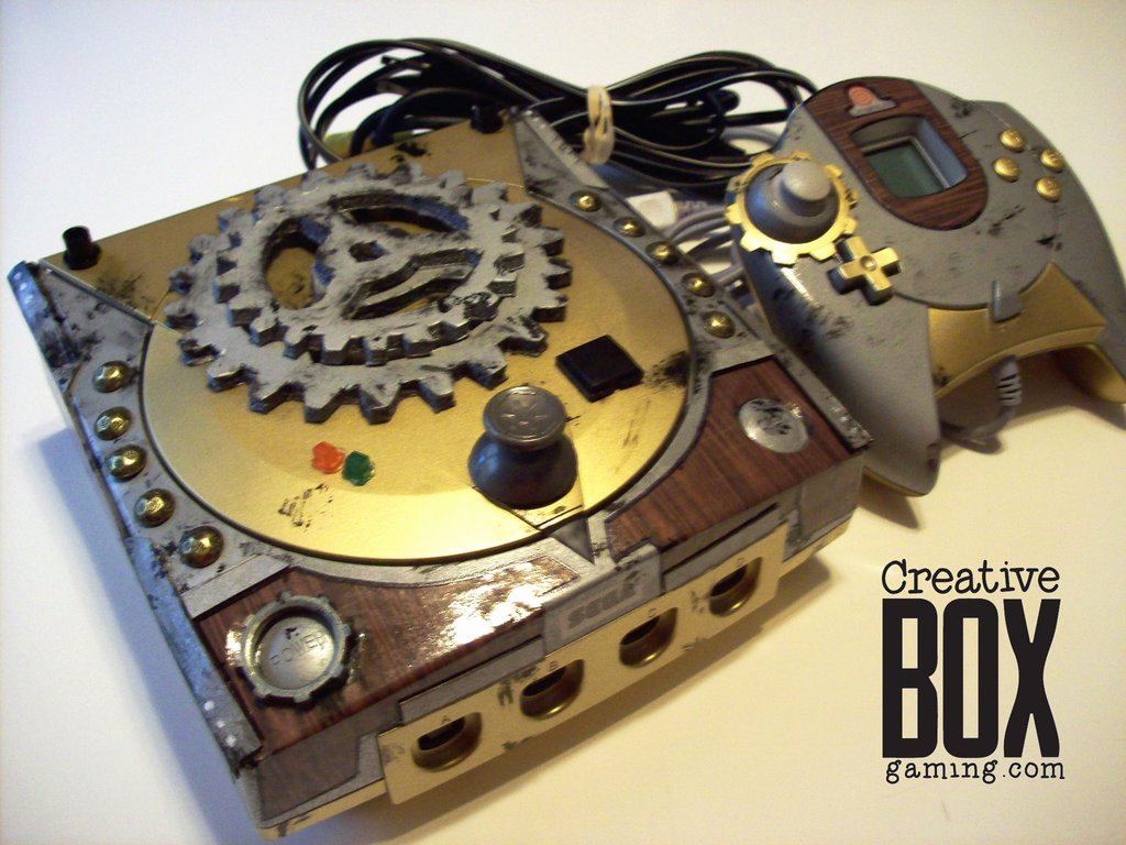 Steam Custom Info Box Art Luxury Steampunk Custom Sega Dreamcast by Creativeboxgaming On