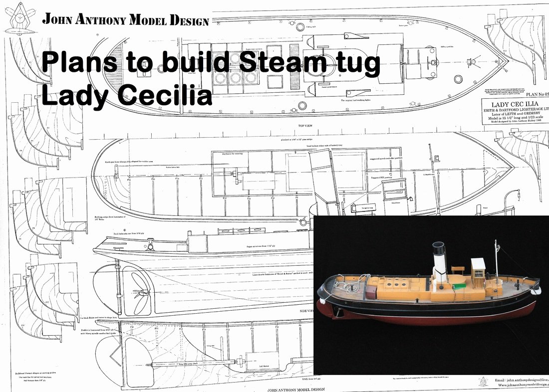 Steam Custom Info Box Template Beautiful R C Tug Boat Plan for the Lady Cecilia Grimsby Steam Tug