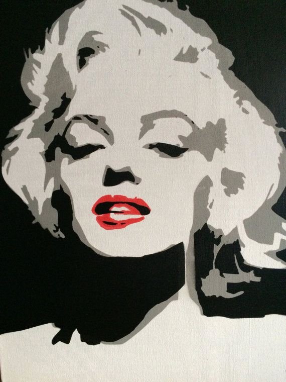 Stencil Templates for Painting Beautiful Marilyn Monroe 2 Layer Stencil Spray Paint by