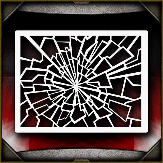 Stencil Templates for Painting Lovely Shattered Glass 2 Airbrush Stencil Template Paint Airsick