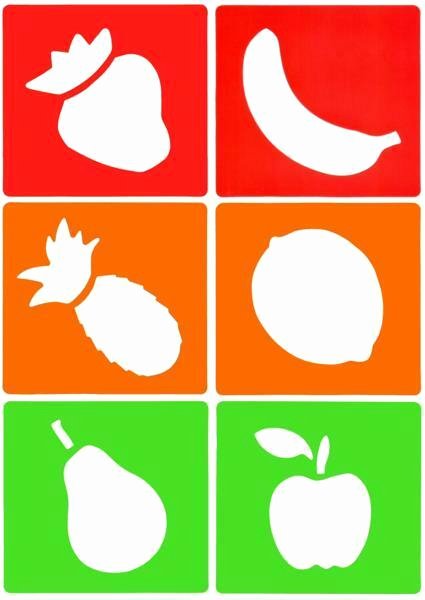 Stencil Templates for Painting Unique 6 Fruit Craft Stencils Pre School Painting &amp; Drawing Pear