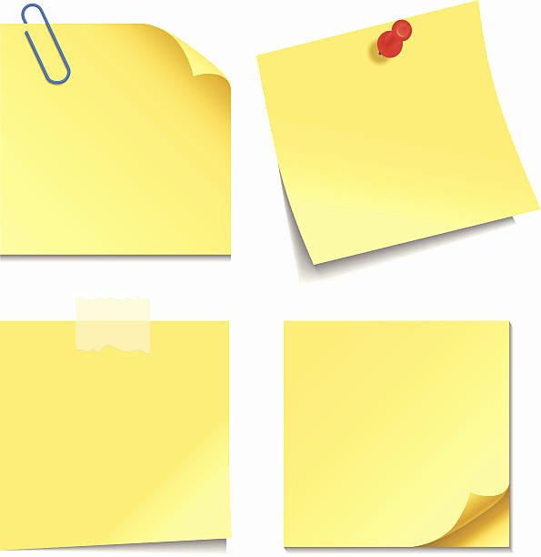 Sticky Notes Vector Best Of Note Pad Clip Art Vector &amp; Illustrations istock