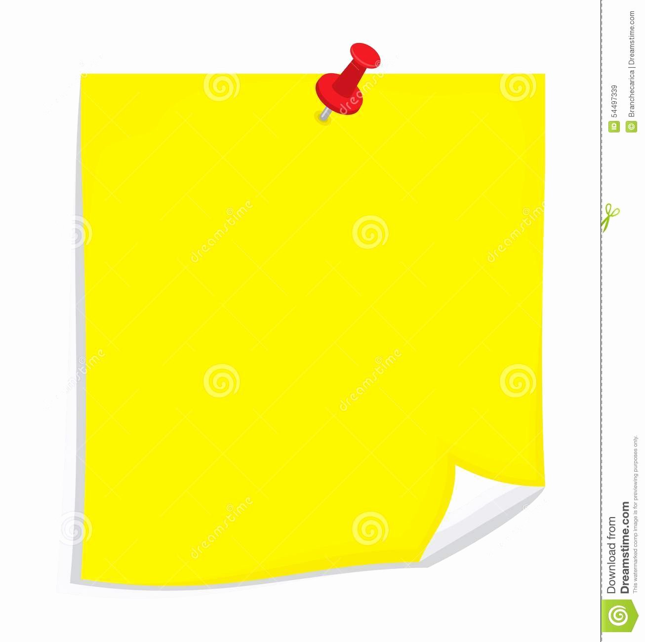 Sticky Notes Vector Elegant Vector Sticky Note Stock Illustration Image