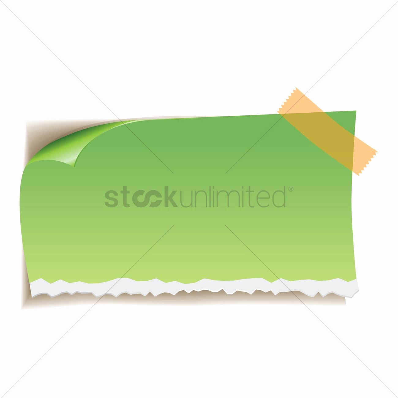 Sticky Notes Vector Fresh Sticky Note Vector Image