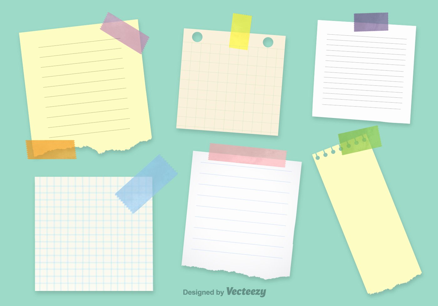 Sticky Notes Vector Inspirational Fice Notepaper Vector Templates Download Free Vector