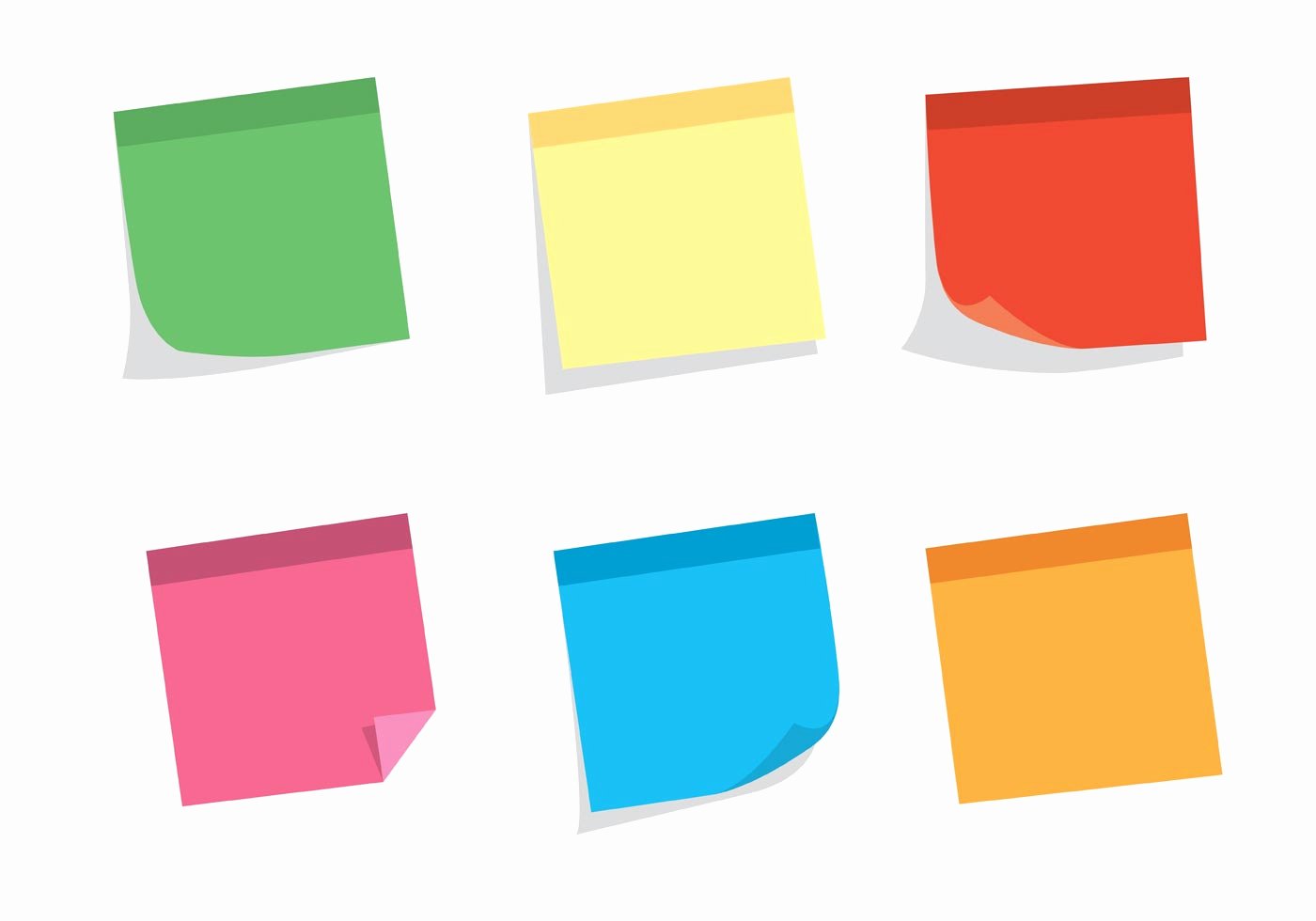 Sticky Notes Vector Lovely Free Vector Sticky Note Set Download Free Vector Art