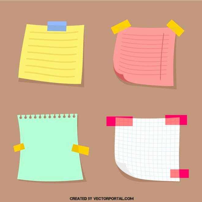 Sticky Notes Vector Lovely Sticky Notes Download at Vectorportal