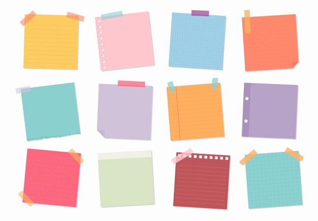 Sticky Notes Vector Lovely Sticky Notes Vectors S and Psd Files