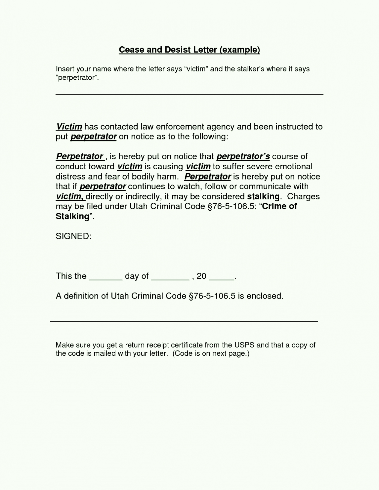 Stop Work order Template Lovely Cease and Desist Letter order Template