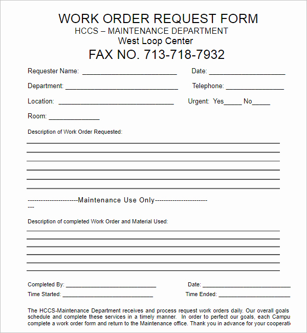 Stop Work order Template Luxury 24 Work order Templates Free Word Pdf Excel Doc formats