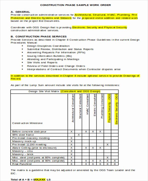 Stop Work order Template New 31 order Templates