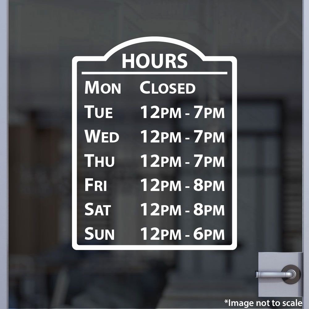 Store Hours Sign Template Beautiful Hours Sign Stickertitans