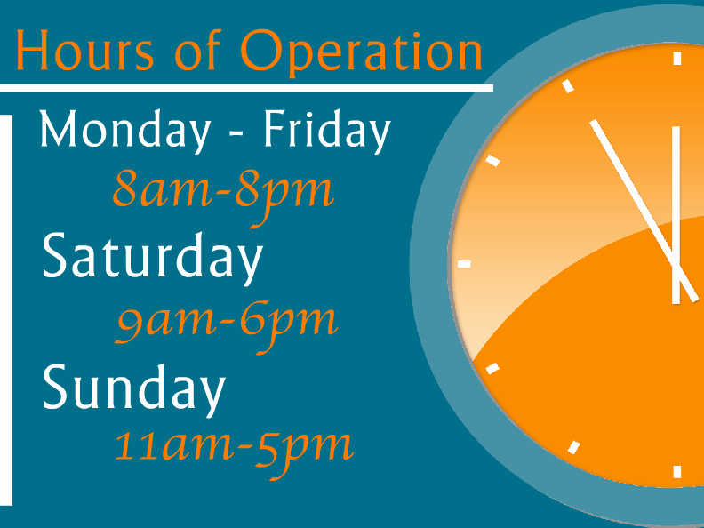 Store Hours Sign Template New Hours Operation Templates