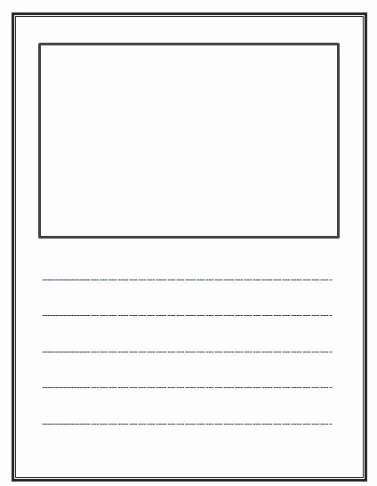 Story Book Template Best Of Write and Draw Lined Paper with Space for Story