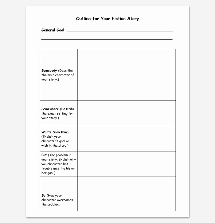Story Book Template Lovely Book Outline Template 17 Samples Examples and formats