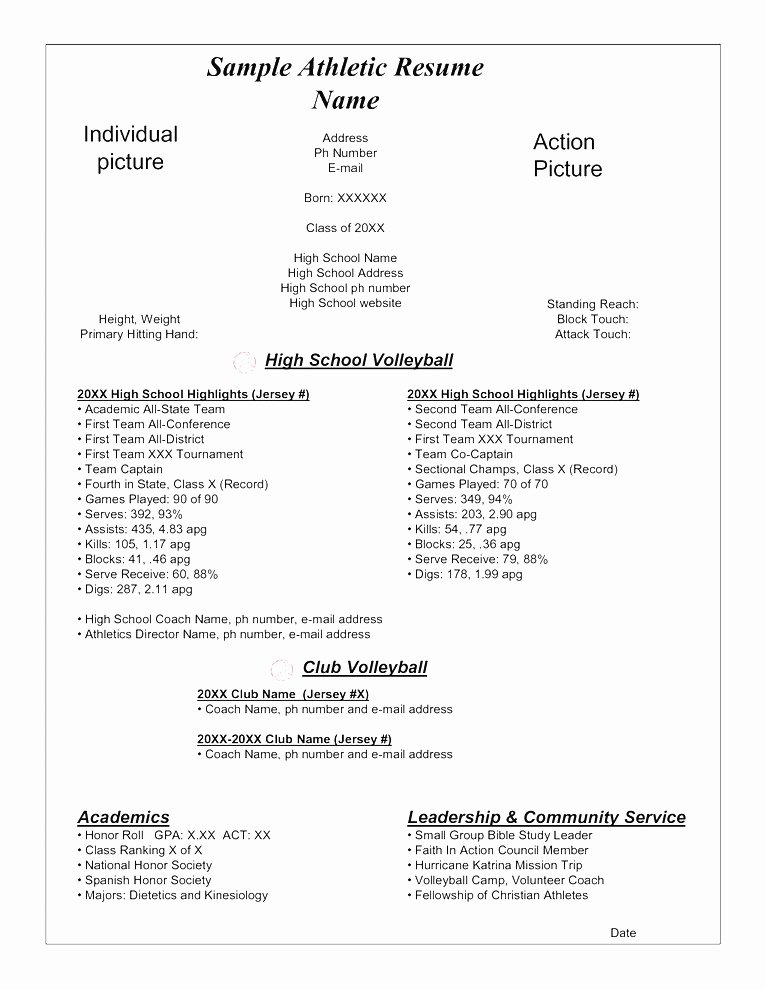 Student athlete Resume Example Elegant 30 Basic Student athlete Resume Jv O – Resume Samples