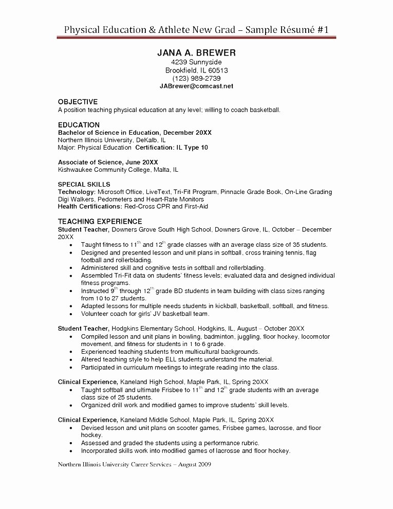 Student athlete Resume Example Unique 30 Basic Student athlete Resume Jv O – Resume Samples