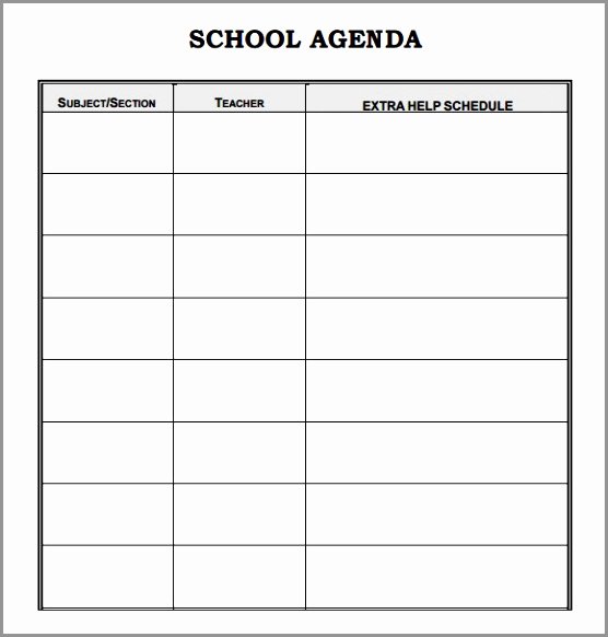 Student Council Minutes Template Awesome 5 Student Council Meeting Agenda Template Eyigr