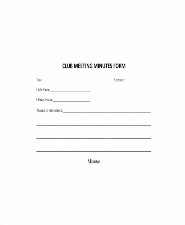 Student Council Minutes Template Unique Minute Template – 20 Free Word Pdf Documents Download