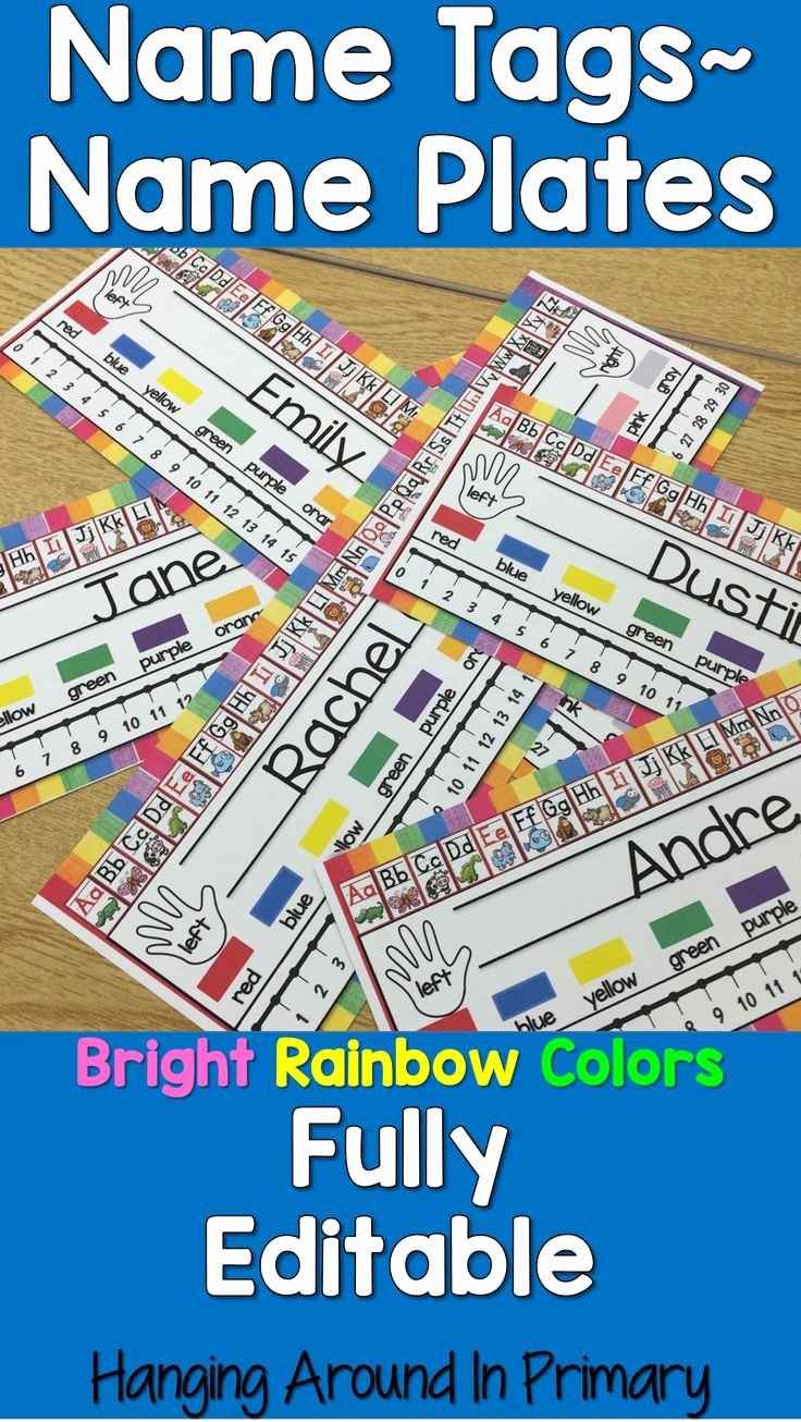 Student Desk Name Plates Templates Beautiful 17 Best Ideas About Name Tag Templates On Pinterest