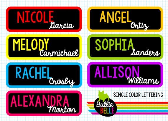 Student Desk Name Plates Templates Fresh Best 25 Cubby Name Tags Ideas On Pinterest