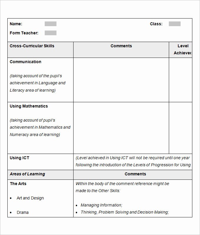 Student Progress Report Template Word Awesome 16 School Report Templates Pdf Doc Word Pages