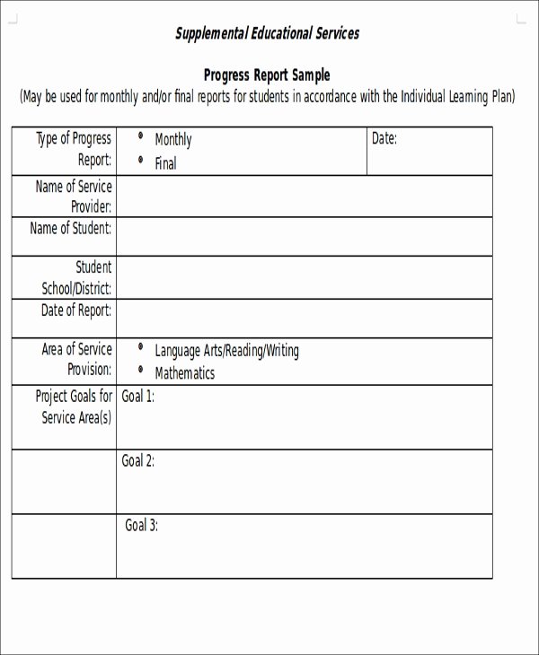 Student Progress Report Template Word Elegant Student Report Templates 14 Free Word Pdf Google Docs