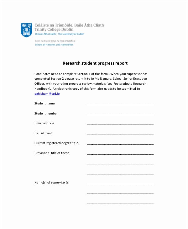 Student Progress Report Template Word Luxury 15 Progress Report Templates Word Pdf Pages