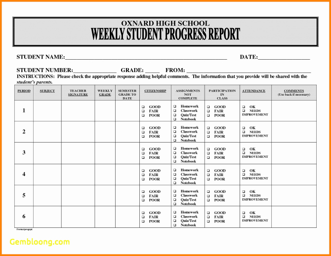 Student Progress Report Template Word Unique Progress Report Sampleject Pdf Construction Letter for