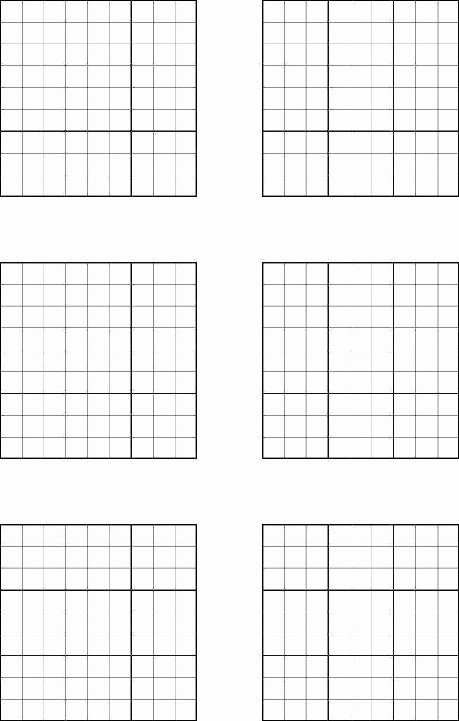 Sudoku Grid Template Awesome Sudoku Worksheets