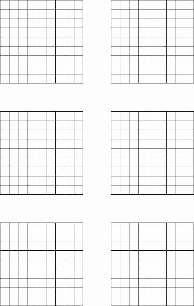 Sudoku Grid Template Awesome Sudoku Worksheets