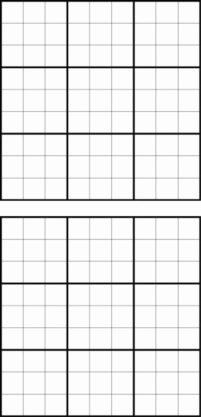 Sudoku Grid Template Beautiful Printable Sudoku Grids Have Fun Anytime