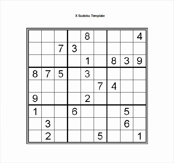 Sudoku Grid Template Elegant 15 Word Sudoku Templates Free Download