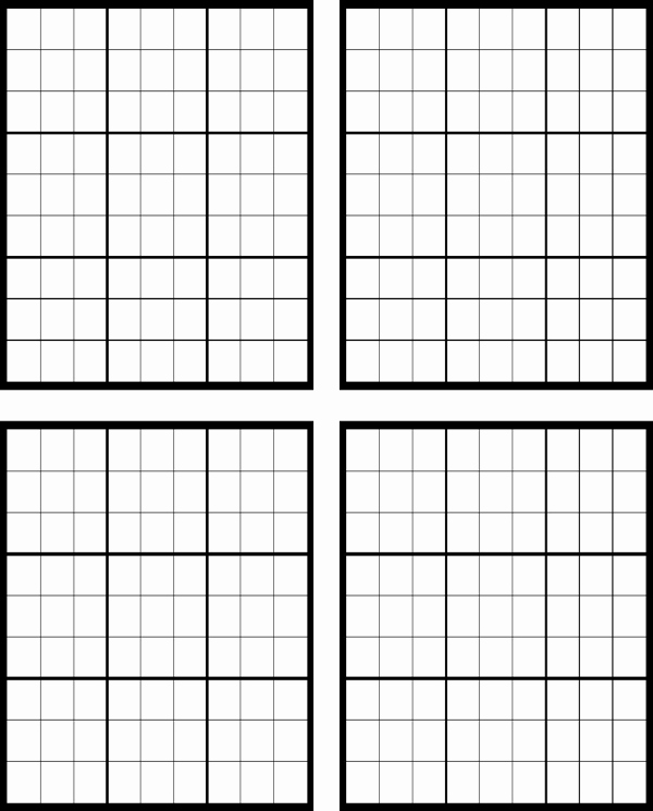 Sudoku Grid Template Elegant Download Sudoku Blank for Free formtemplate