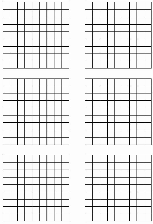 Sudoku Grid Template Lovely Printable Sudoku Sudoku Printable