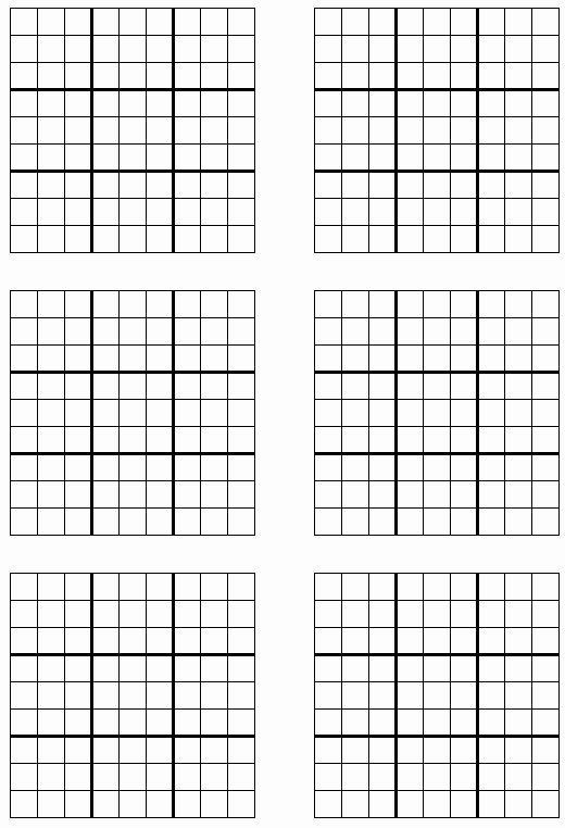 Sudoku Grid Template Lovely Printable Sudoku Sudoku Printable