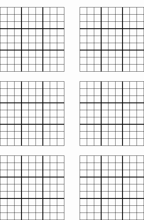 Sudoku Grid Template Luxury Game Grid Printable Sudoku Trials Ireland