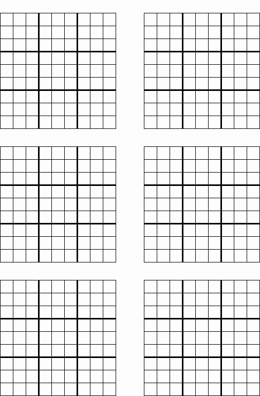 Sudoku Grid Template Luxury Game Grid Printable Sudoku Trials Ireland