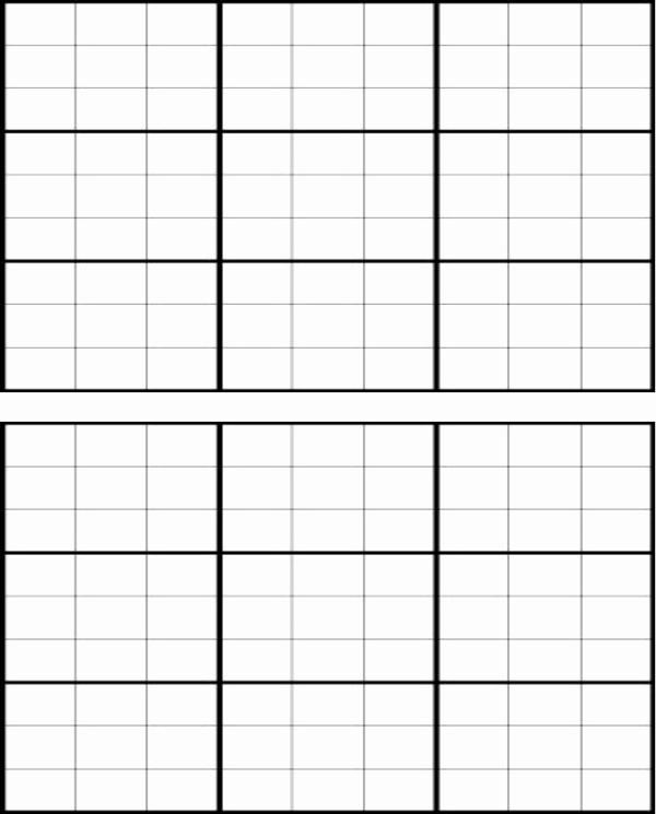 Sudoku Grid Template New Download Blank Sudoku Grid for Free formtemplate