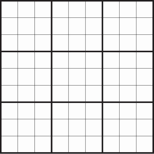 Sudoku Grid Template Unique Blank Grids Siteraven