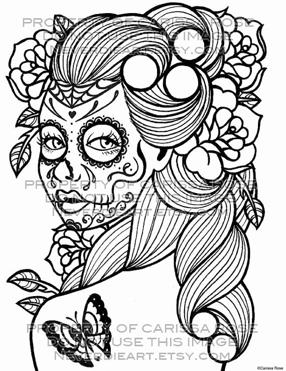 Sugar Skull Outlines Elegant 24 Best Sugar Skull Tattoo Outlines Images On Pinterest